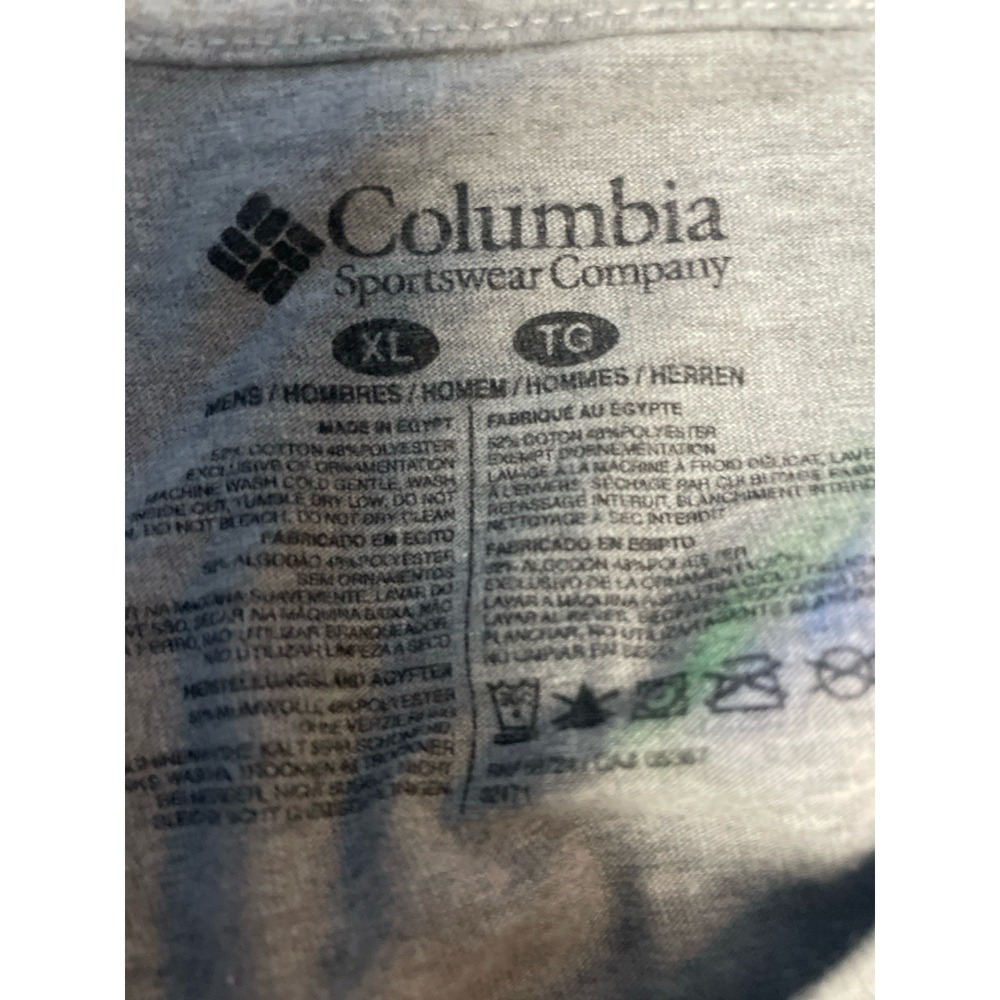 Columbia PFG Performance T Shirt Mens Size XL Gray Short Sleeve Casual - Picture 6 of 6